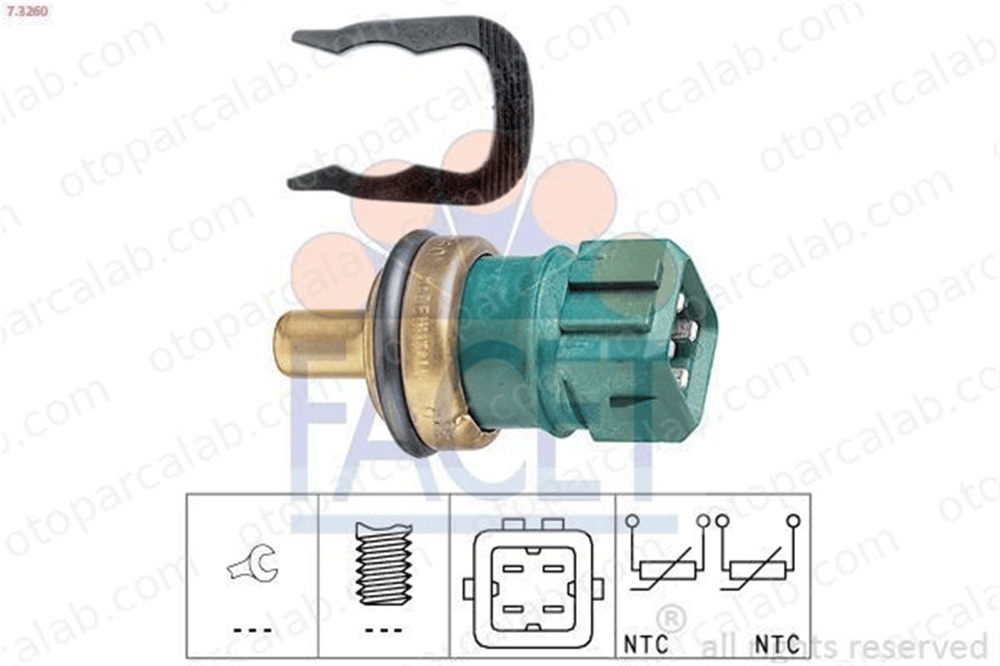 FACET 7.3260 Hararet Müşürü VW GOLF IV AUDI A6 C5 Avant 78919501B 078919501B