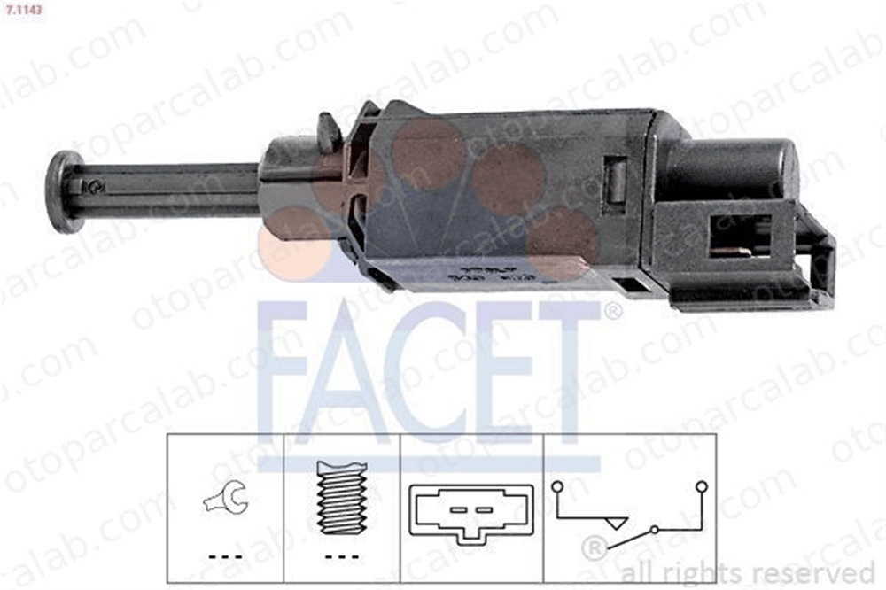 FACET 7.1143 Debriyaj Müşürü SEAT LEON AUDI A3 1H0927189A 1H0927189D