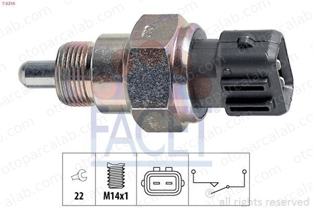 FACET 7.6216 Geri Vites Müşürü VW LUPO I SKODA OCTAVIA I 2945415 002 945 415