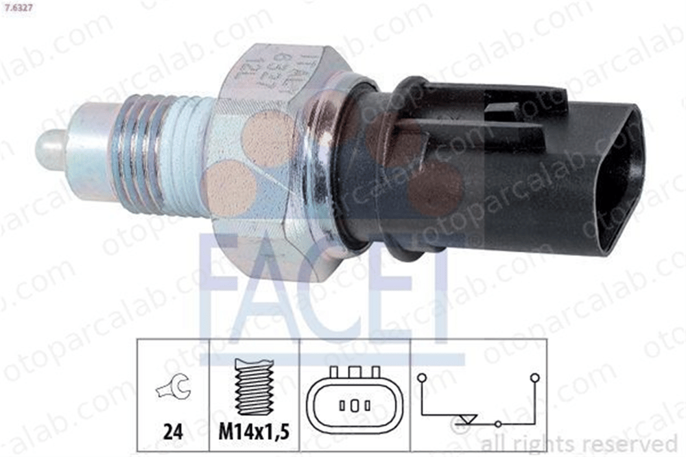 FACET 7.6327 Geri Vites Müşürü HYUNDAI i30 i30 Station wagon 9386039012 9386036100