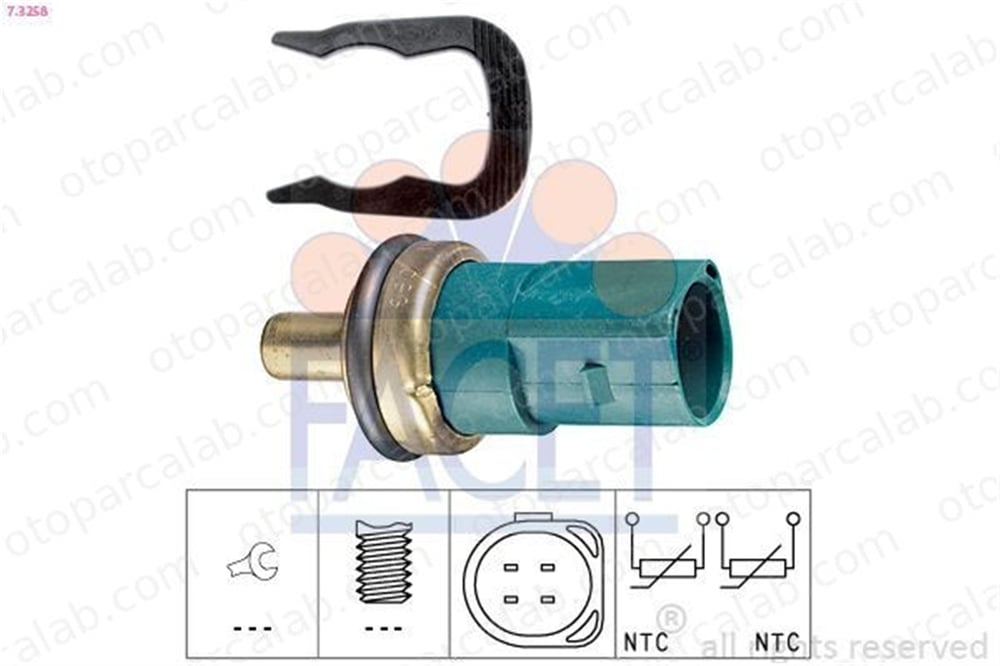 FACET 7.3258 Hararet Müşürü AUDI A6 C5 Avant A6 C5 59919501A 059919501A