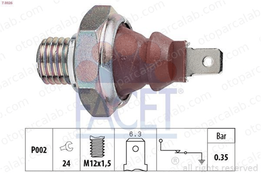 FACET 7.0026 Yağ Müşürü BMW 5 3 A0045452614 61311243414