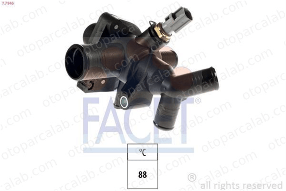 FACET 7.7948 Termostat Gövdesi FORD TRANSIT V363 Panelvan/Van TRANSIT V363 Platform şasi BK3Q8A586AB 1731782
