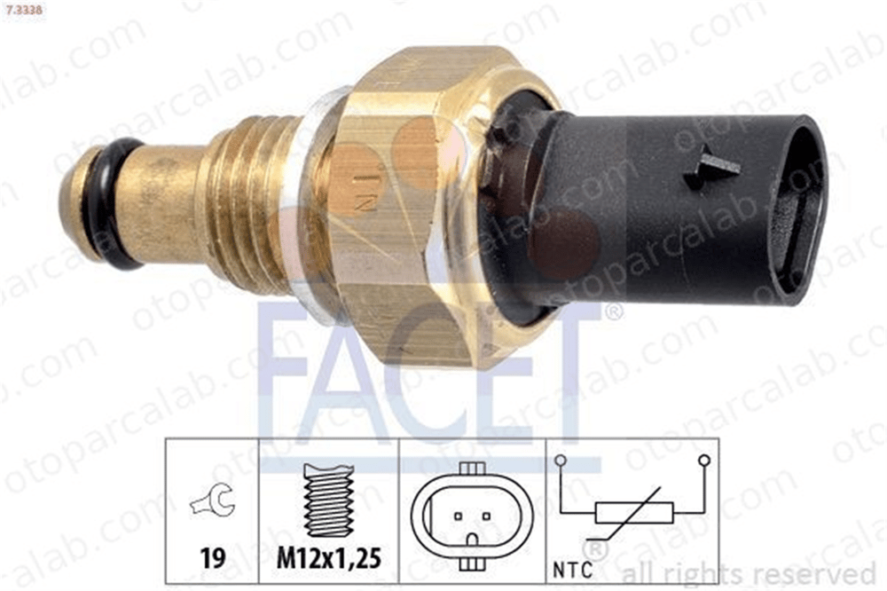 FACET 7.3338 Hararet Müşürü MERCEDES-BENZ SPRINTER 3,5-t Panelvan/Van SPRINTER 3,5-t Platform şasi A000905080 331104X400