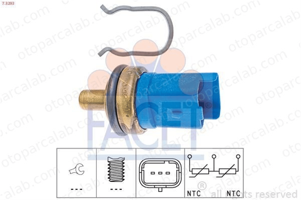 FACET 7.3293 Hararet Müşürü PEUGEOT BOXER Panelvan/Van CITROËN BERLINGO / BERLINGO FIRST Kasa/büyük limuzin 9633518580 1338C0
