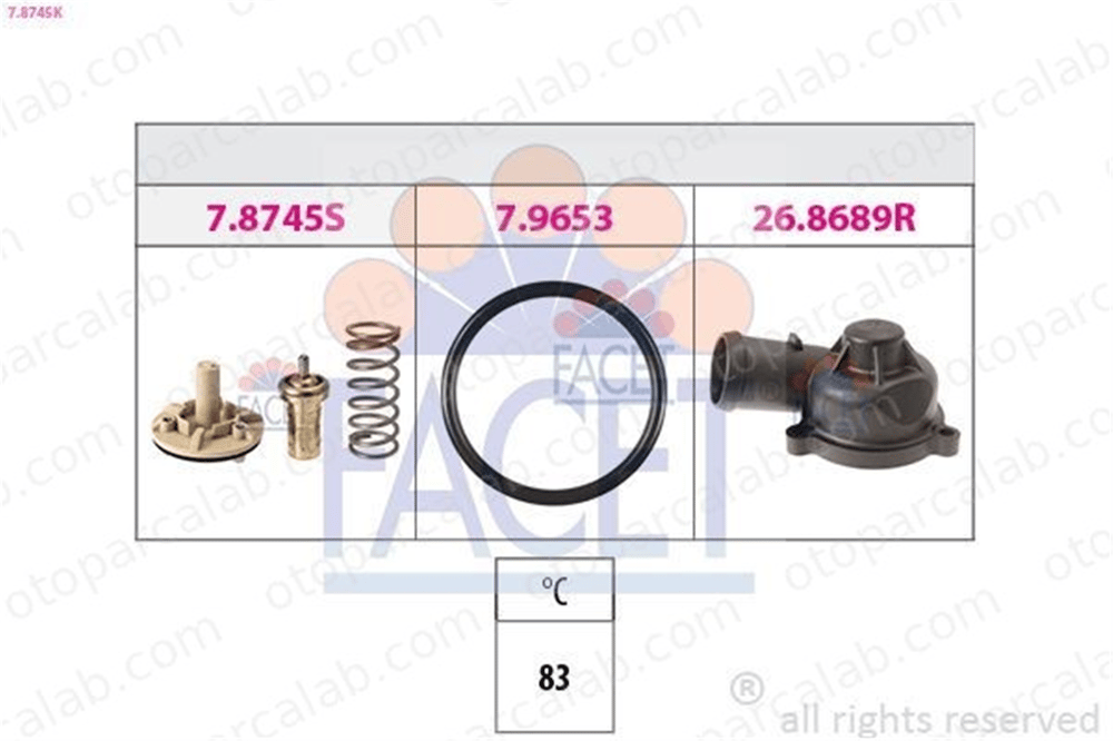 FACET 7.8745K Hararet Müşürü SEAT IBIZA IV TOLEDO IV 3C121110H 03C121110H