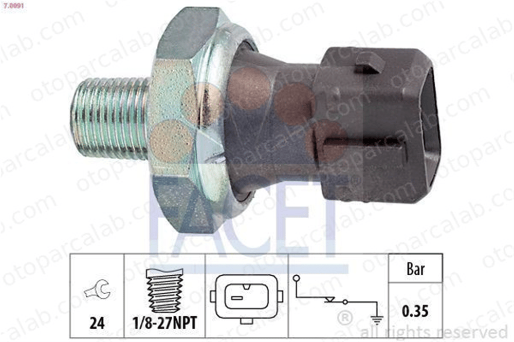 FACET 7.0091 Yağ Müşürü ROVER 200 II Hatchback 400 II NUC10003 37240P5TG00