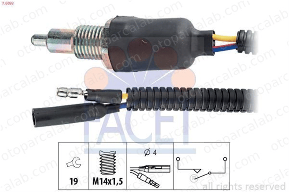 FACET 7.6093 Geri Vites Müşürü ROVER 400 II 800 CDU51 35600689003