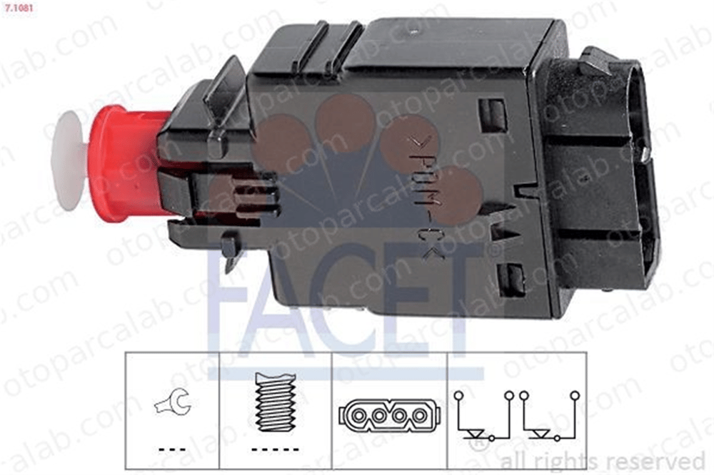 FACET 7.1081 Fren Müşürü BMW 5 3 61318360417 61311382385