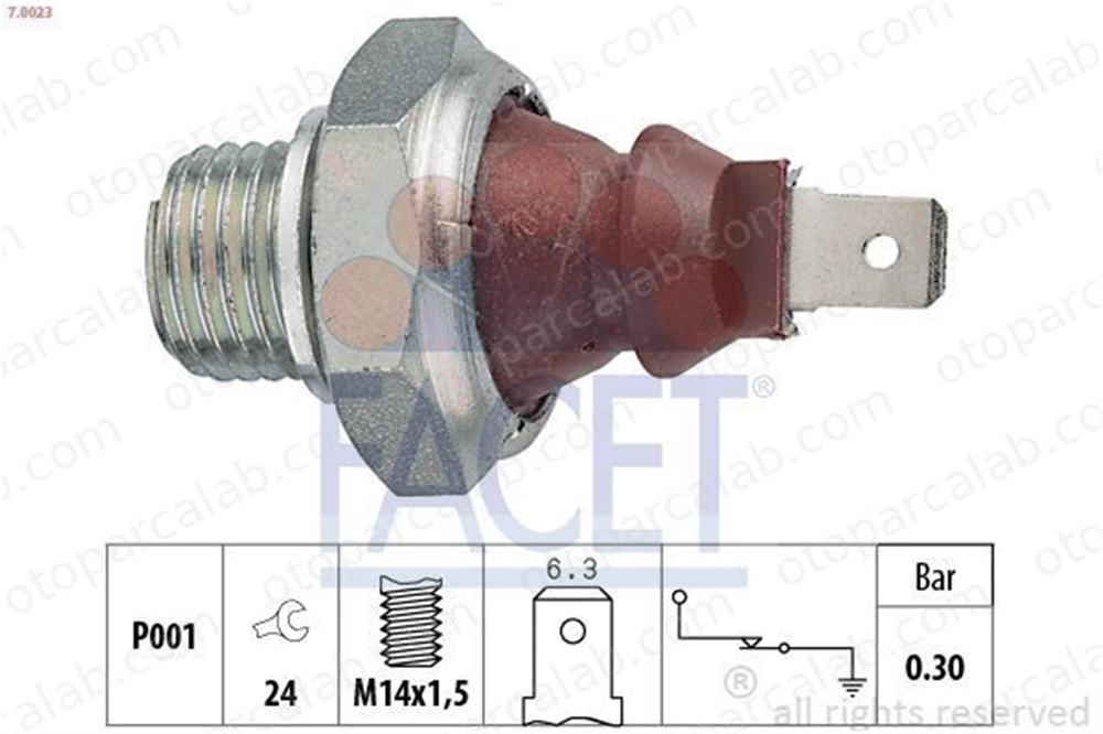 FACET 7.0023 Yağ Müşürü OPEL KADETT E Hatchback PORSCHE BOXSTER 3240239 3248349