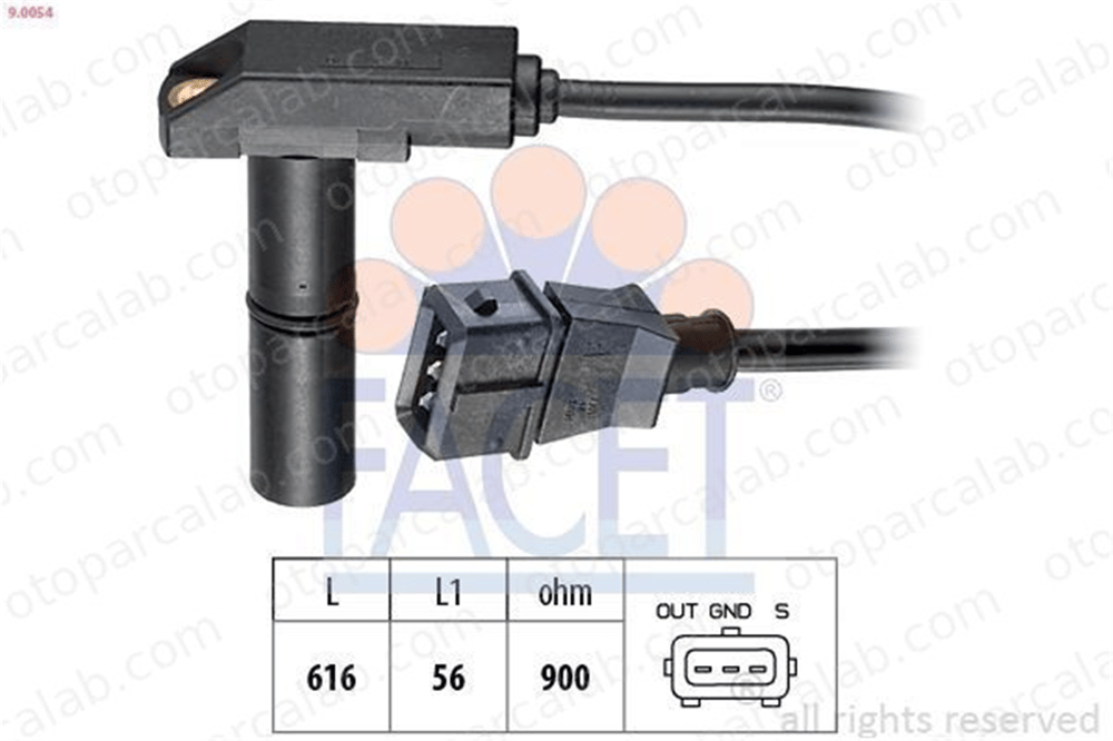 FACET 9.0054 Krank Sensörü BMW 5 12141708619 1708610