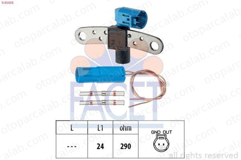 FACET 9.0543K Eksantrik Devir Sensörü RENAULT MEGANE I LAGUNA II Grandtour 7700101970 8200468645