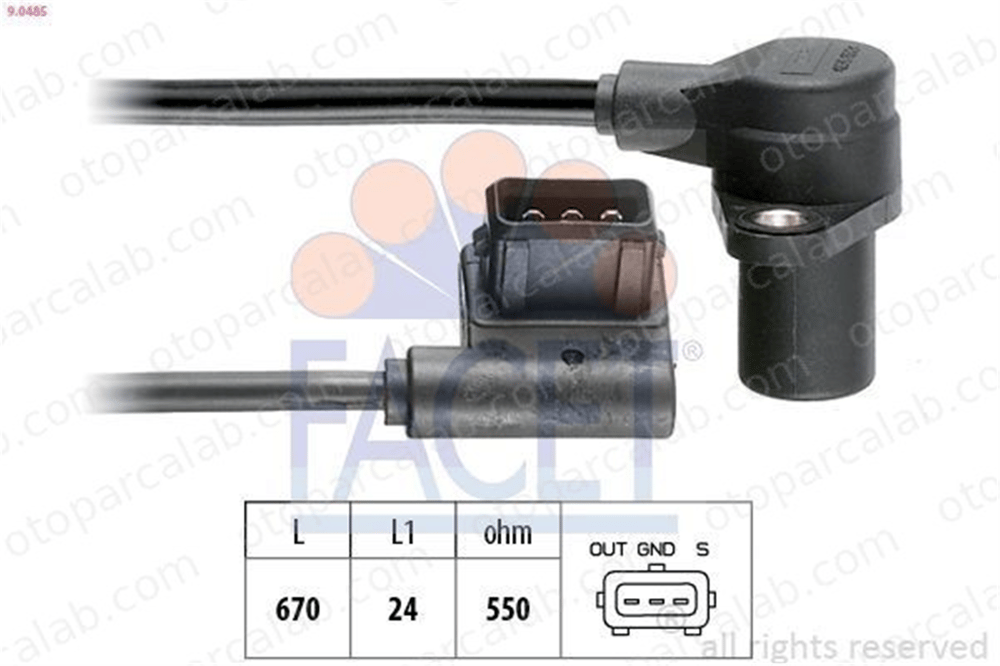FACET 9.0485 Krank Sensörü BMW 3 5 1214172085 12141713007