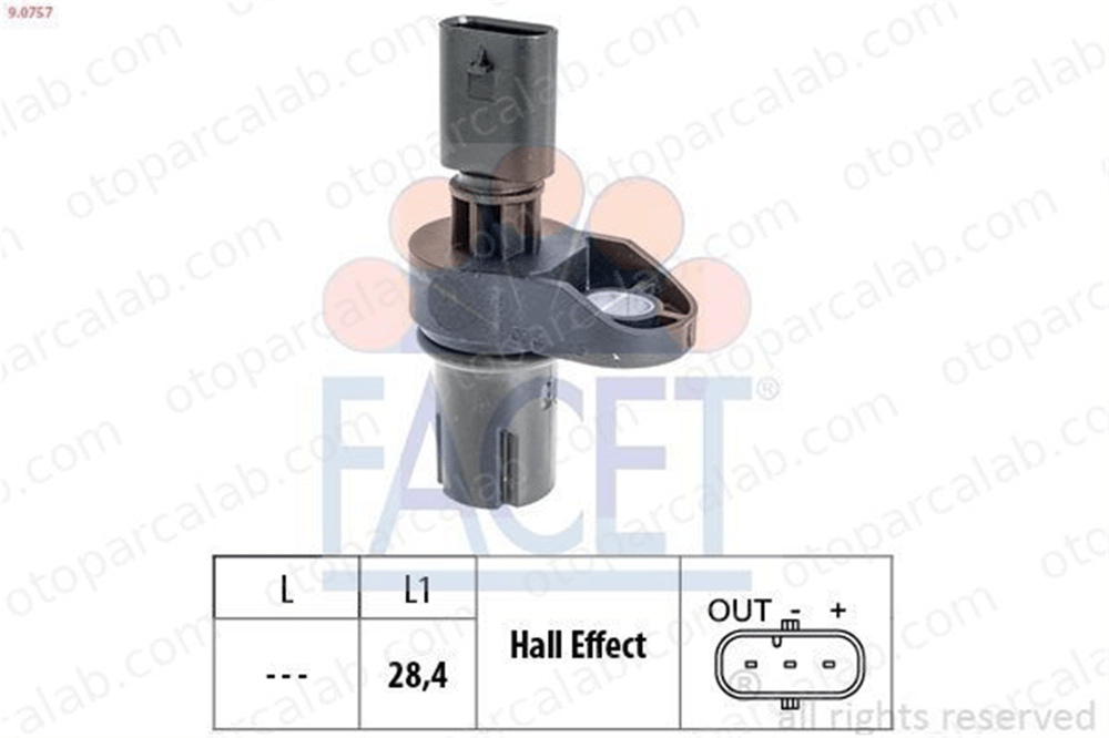 FACET 9.0757 Eksantrik Devir Sensörü BMW 1 3 Touring 13627803093 7803093