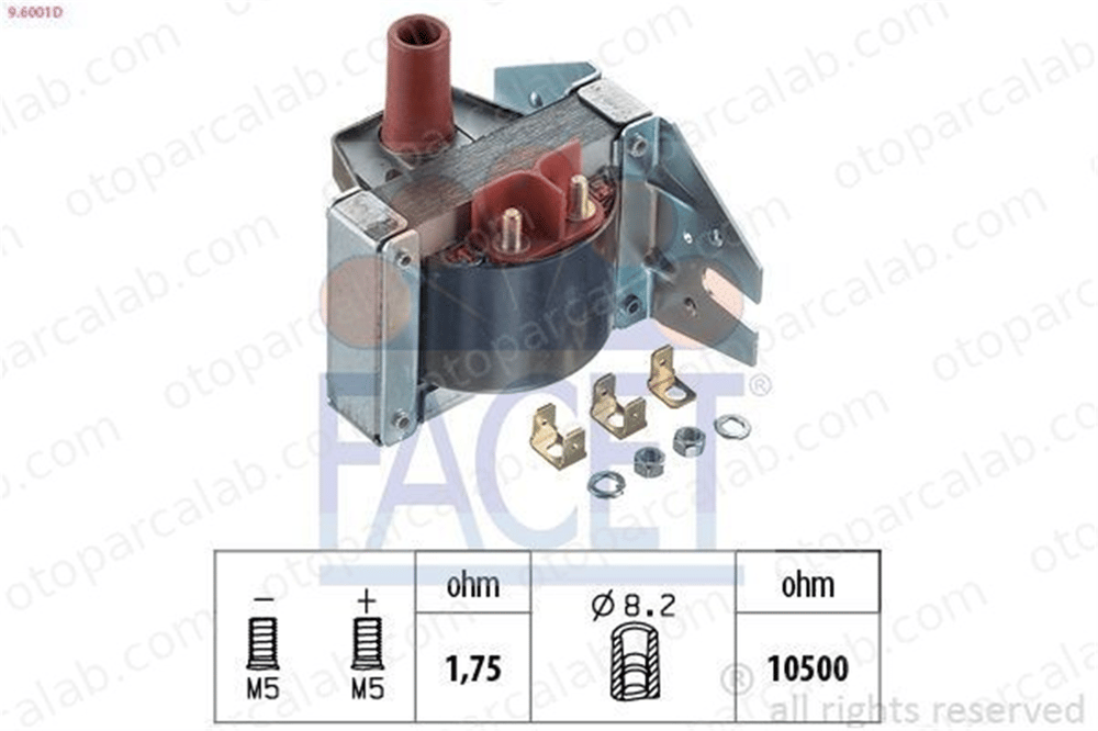FACET 9.6001D Ateşleme Bobini FIAT PANDA 124 510897 116426507900