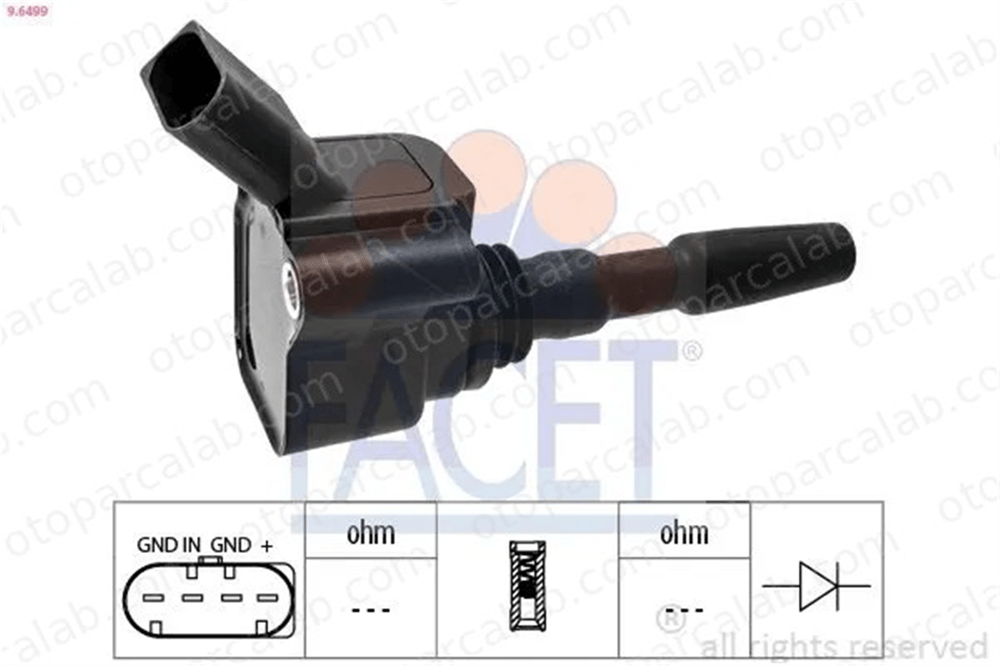 FACET 9.6499 Ateşleme Bobini VW GOLF VII SEAT LEON 4C905110A 04C905110A