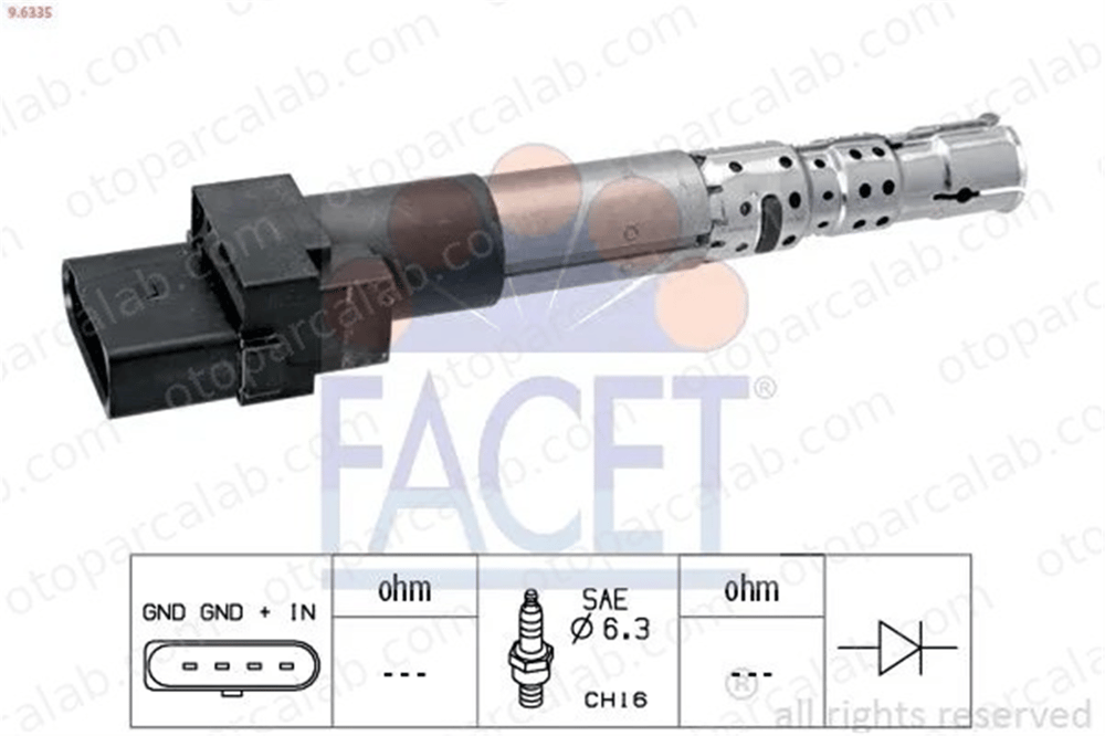 FACET 9.6335 Ateşleme Bobini VW BORA I BORA Variant 1120169 1252407