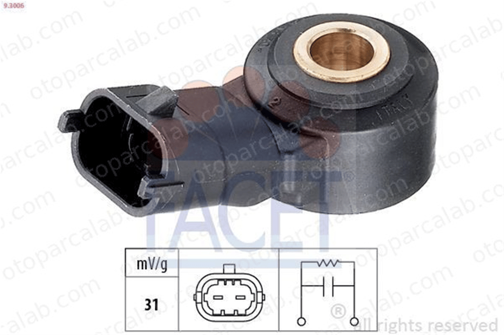 FACET 9.3006 Vuruntu Sensörü MAN F90 TGS I K68070745AB 46552951