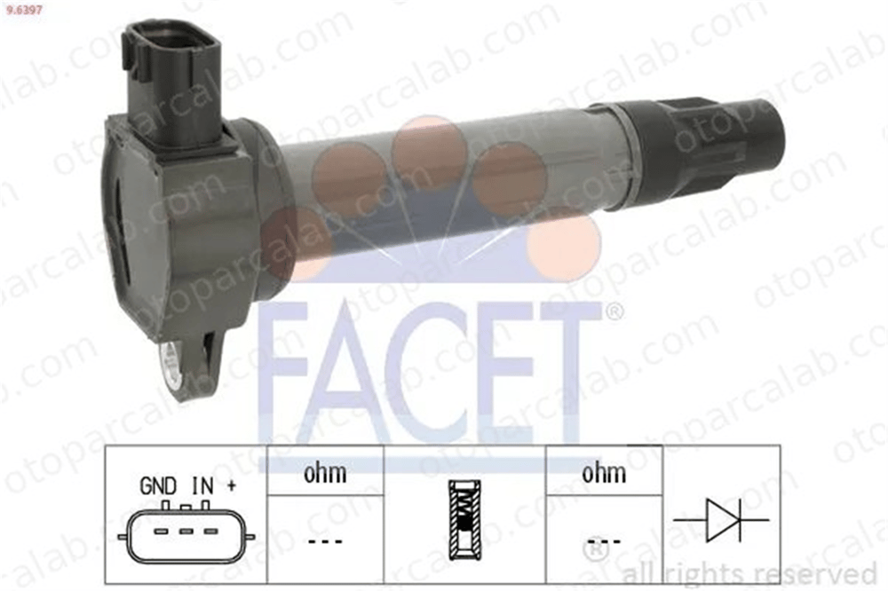 FACET 9.6397 Ateşleme Bobini MITSUBISHI LANCER VIII LANCER VIII Sportback 597096 134083