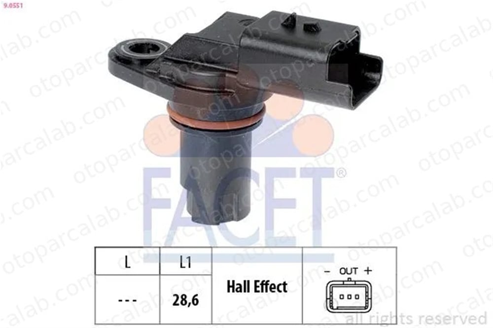 FACET 9.0551 Eksantrik Devir Sensörü OPEL MOVANO B Panelvan/Van MOVANO B Platform şasi 8200567414 93198004