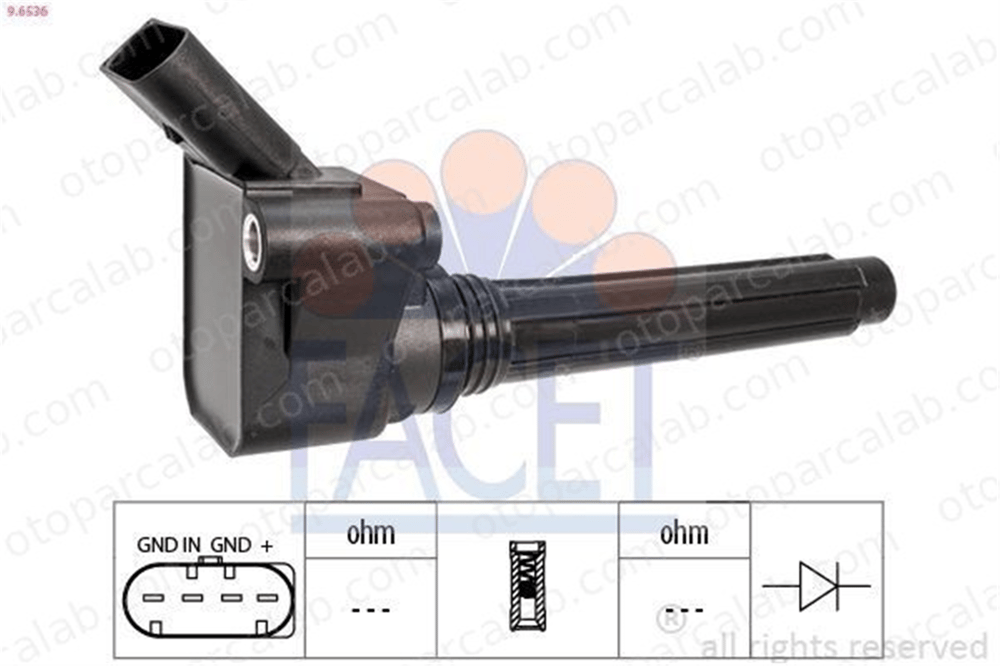 FACET 9.6536 Ateşleme Bobini AUDI A4 B9 A4 B9 Avant 6H905110D 6H905110E