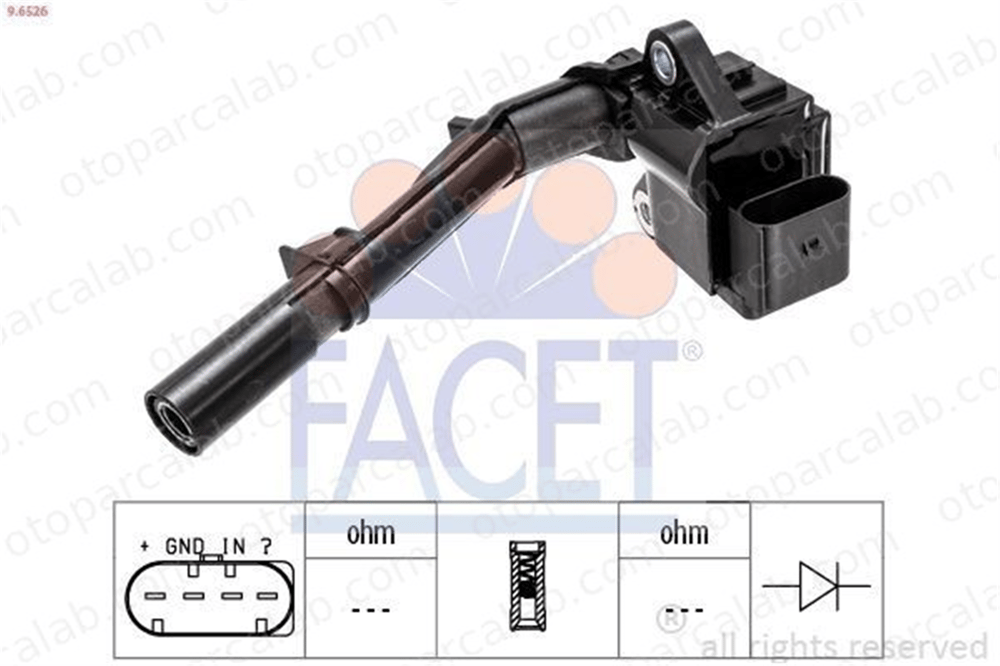 FACET 9.6526 Ateşleme Bobini MERCEDES-BENZ E-SERISI C-SERISI A2749061400 A2749065000