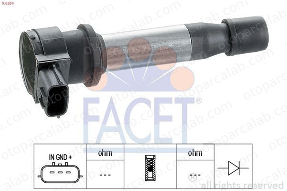 FACET 9.6284 Ateşleme Bobini FIAT BARCHETTA BRAVA 46473849 133926