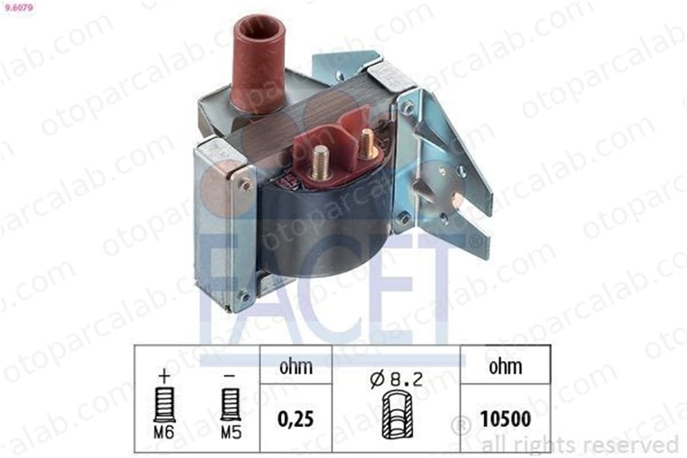 FACET 9.6079 Ateşleme Bobini MERCEDES-BENZ S-SERISI S-SERISI Coupe A0001586803 138744