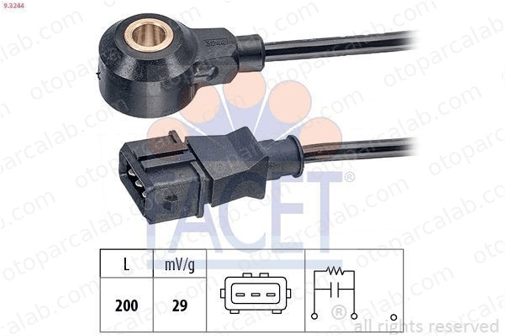 FACET 9.3244 Vuruntu Sensörü KIA VENGA HYUNDAI i20 I 392502A70 392502A700