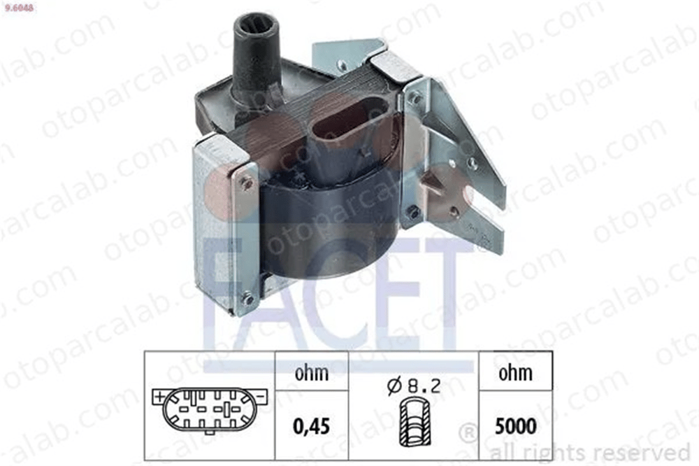 FACET 9.6048 Ateşleme Bobini FIAT TIPO TEMPRA S.W. 7746151