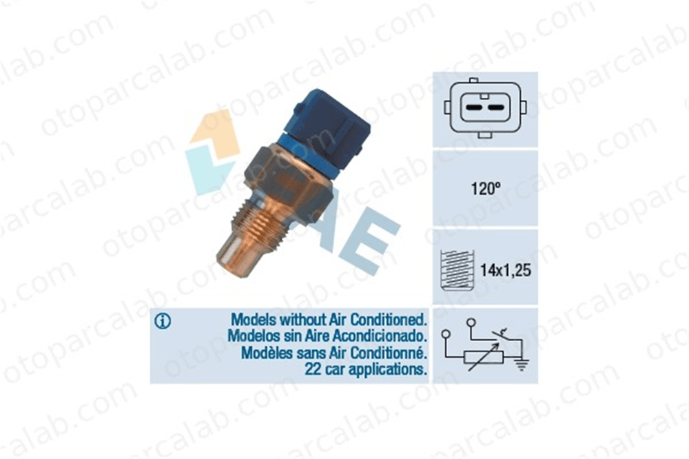 FAE 34460 Hararet Müşürü CITROËN JUMPY JUMPY Panelvan/Van 133886 9624350280