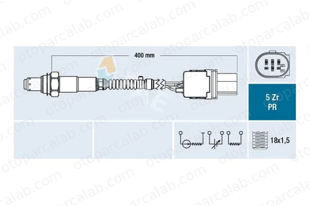 FAE 75061 Oksijen (Lambda) Sensörü IVECO DAILY IV Panelvan/Van DAILY IV Platform şasi 855506 11787537984