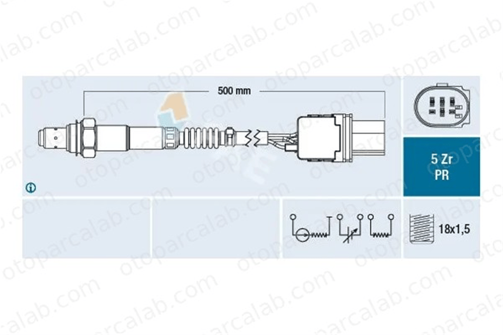 FAE 75087 Oksijen (Lambda) Sensörü FORD KUGA II HYUNDAI i30 C1BA9Y460AA 9678423380