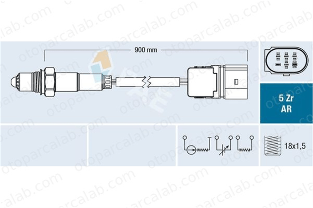 FAE 75102 Oksijen (Lambda) Sensörü MERCEDES-BENZ C-SERISI Coupe C-SERISI A0035427318 420349