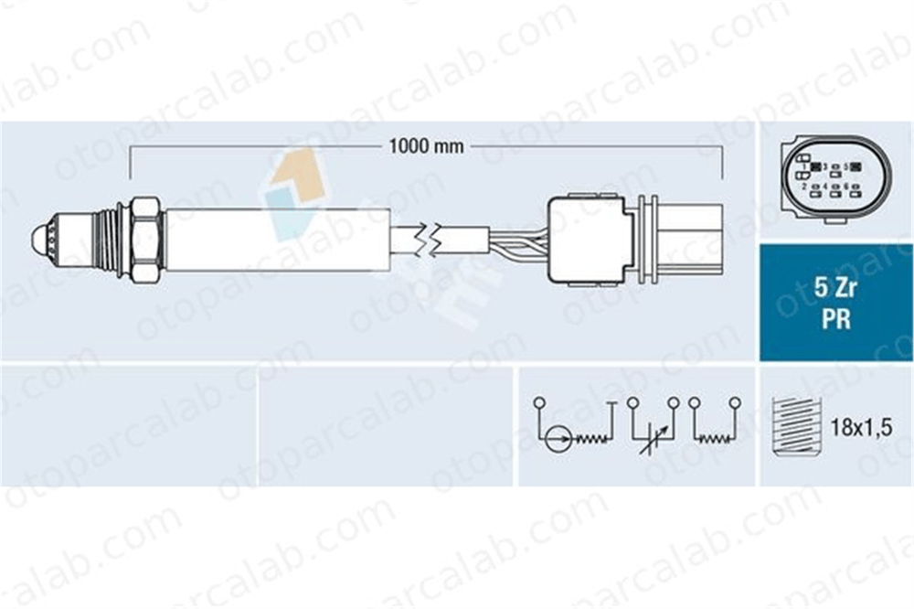 FAE 75114 Oksijen (Lambda) Sensörü BMW 7 758669302 11787586693