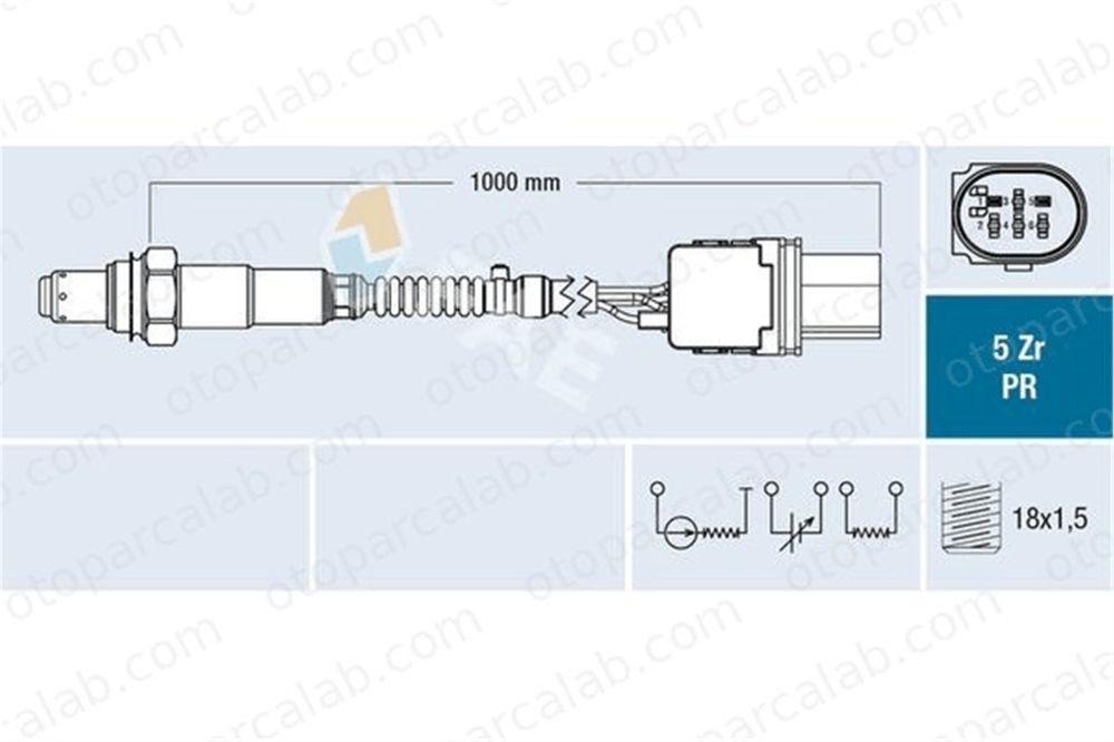 FAE 75120 Oksijen (Lambda) Sensörü TEMSA MD ALFA ROMEO GIULIETTA 55261478 55276330