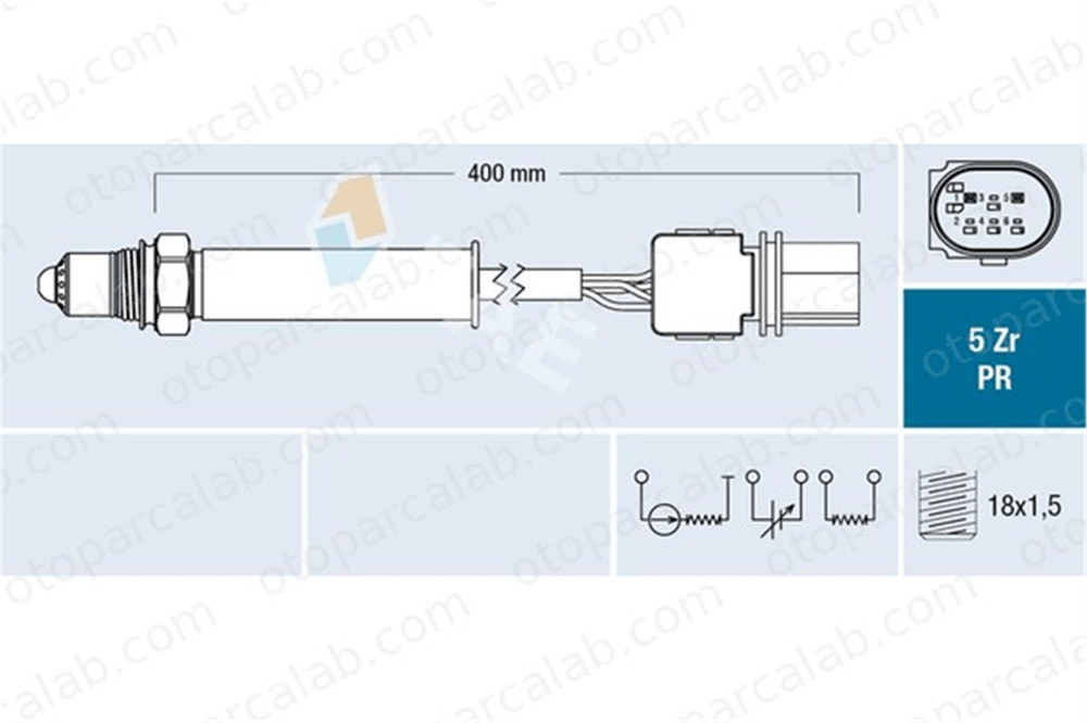 FAE 75128 Oksijen (Lambda) Sensörü MINI MINI COUNTRYMAN MINI PACEMAN 13628509030 8509030