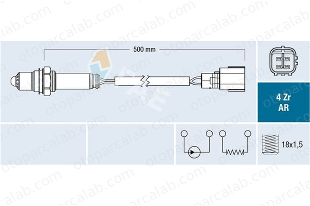 FAE 75645 Oksijen (Lambda) Sensörü TOYOTA CAMRY Sedan RAV 4 IV 8946706170 8946706220