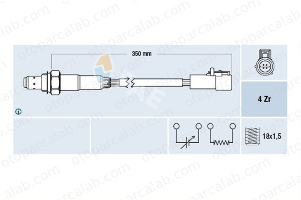 FAE 77264 Oksijen (Lambda) Sensörü FORD FIESTA VI FIESTA V AE819G444BC 1148070