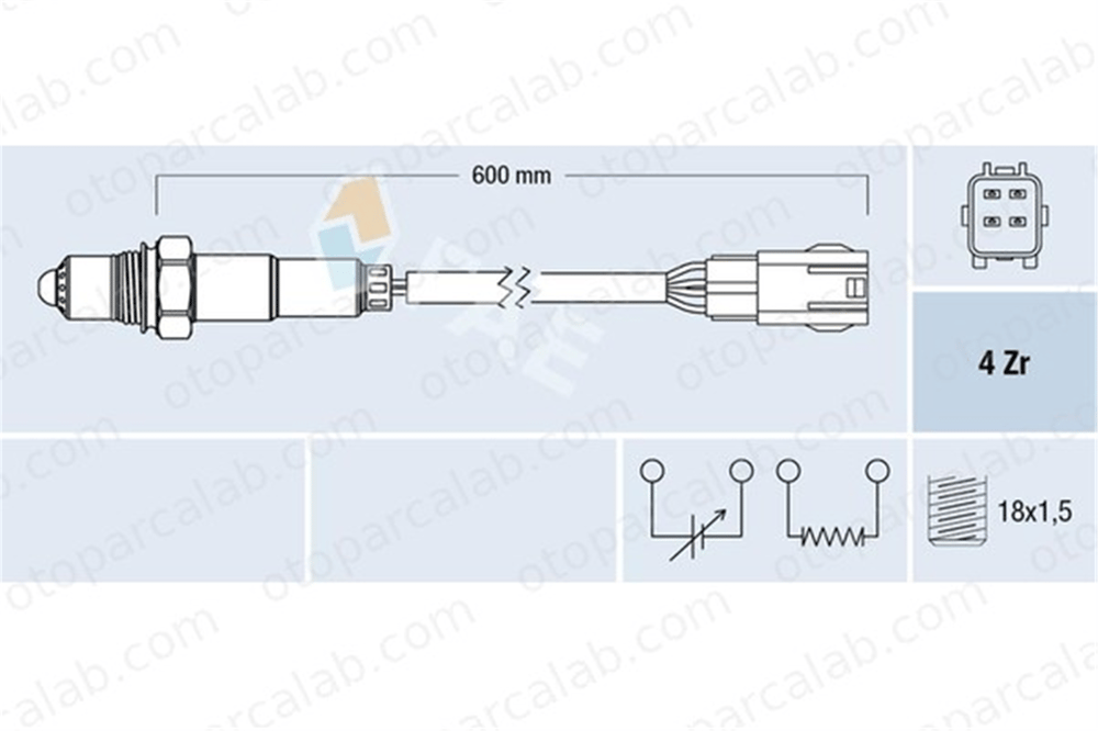 FAE 77588 Oksijen (Lambda) Sensörü HYUNDAI SANTA FÉ III KIA SORENTO II 392102G200 392102G600