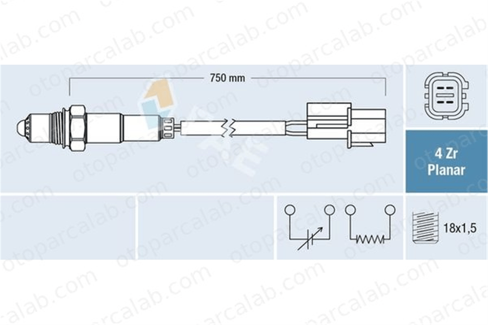 FAE 77660 Oksijen (Lambda) Sensörü HYUNDAI i10 I KIA PICANTO I 3921002640
