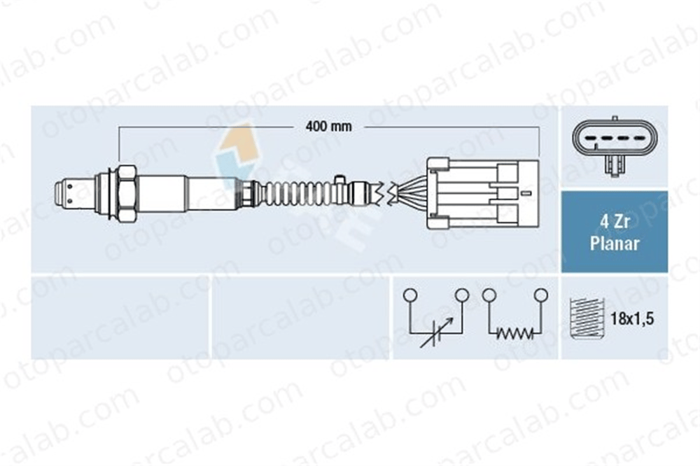 FAE 77678 Oksijen (Lambda) Sensörü CHEVROLET AVEO / KALOS Hatchback AVEO / KALOS Sedan 96394004 96394003