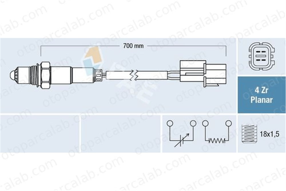 FAE 77689 Oksijen (Lambda) Sensörü HYUNDAI i30 i30 Station wagon 3921003110 392102B160
