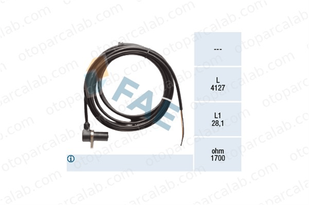 FAE 78417 Abs Sensörü Ön Sağ veya Sol MERCEDES-BENZ VITO Minibüs/Otobüs VITO Panelvan/Van A6385420217 6385420217