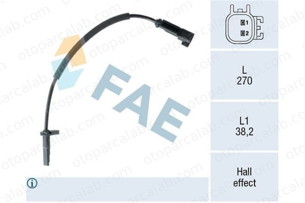 FAE 78556 Abs Sensörü Ön Sağ veya Sol FORD TRANSIT V363 Panelvan/Van TRANSIT V363 Platform şasi 1763975 BK212B372AC