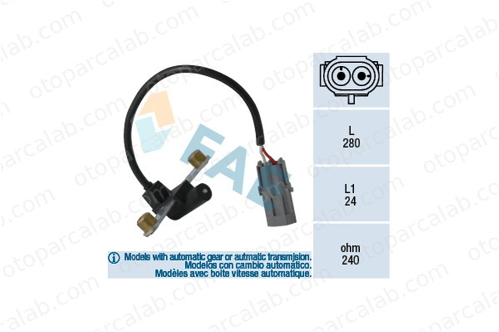 FAE 79022 Krank Sensörü RENAULT 19 II 21 Station wagon 7700747549 7700850589
