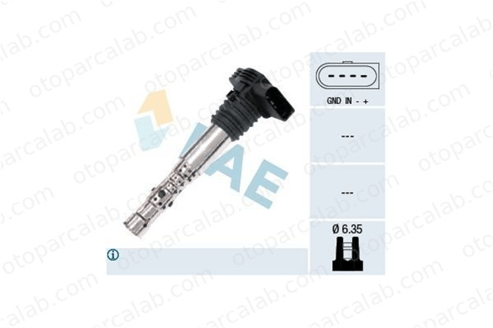 FAE 80202 Ateşleme Bobini AUDI A3 A6 C5 Avant 6B905115S 6B905115T