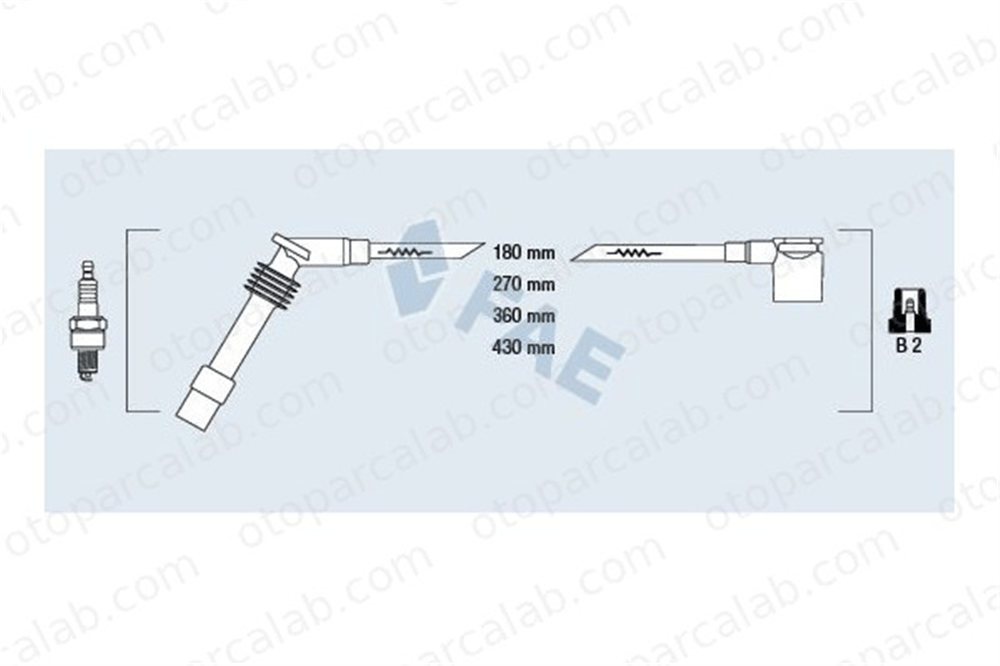 FAE 85085 Buji Kablosu OPEL ASTRA F Station wagon ASTRA F 90510851 1612608