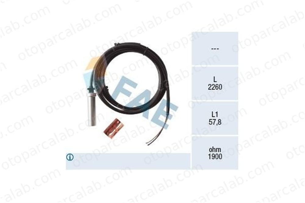 FASE 33-428-012 Abs Sensörü Ön Sağ veya Sol MERCEDES-BENZ SPRINTER 4-t Panelvan/Van SPRINTER 3-t Panelvan/Van A9015421717 131621