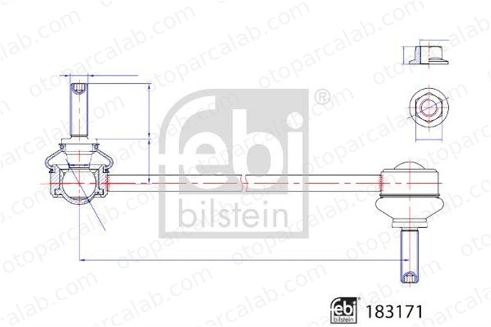 FEBI BILSTEIN 183171 Viraj Demir Askı Rotu Arka Sağ veya Sol LAND ROVER RANGE ROVER VELAR JAGUAR F-PACE LR090549 T4A2038